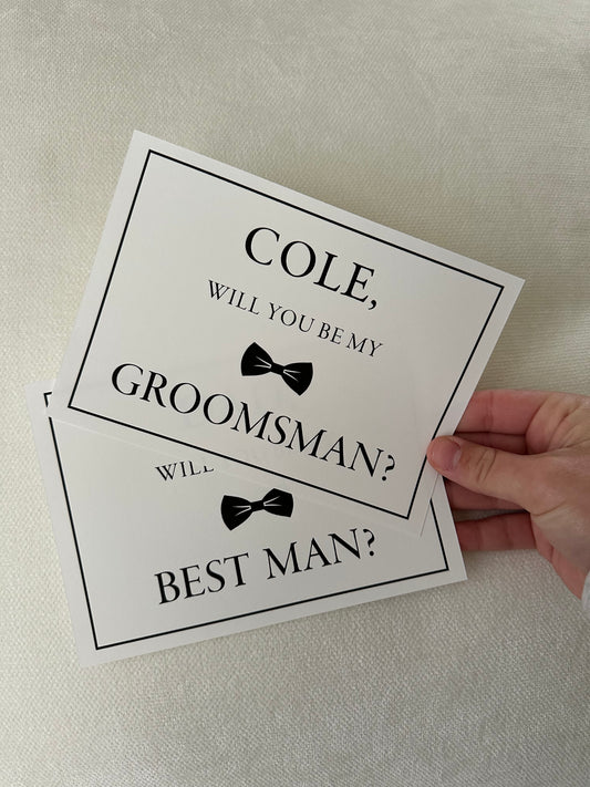 Groomsmen Asking Card